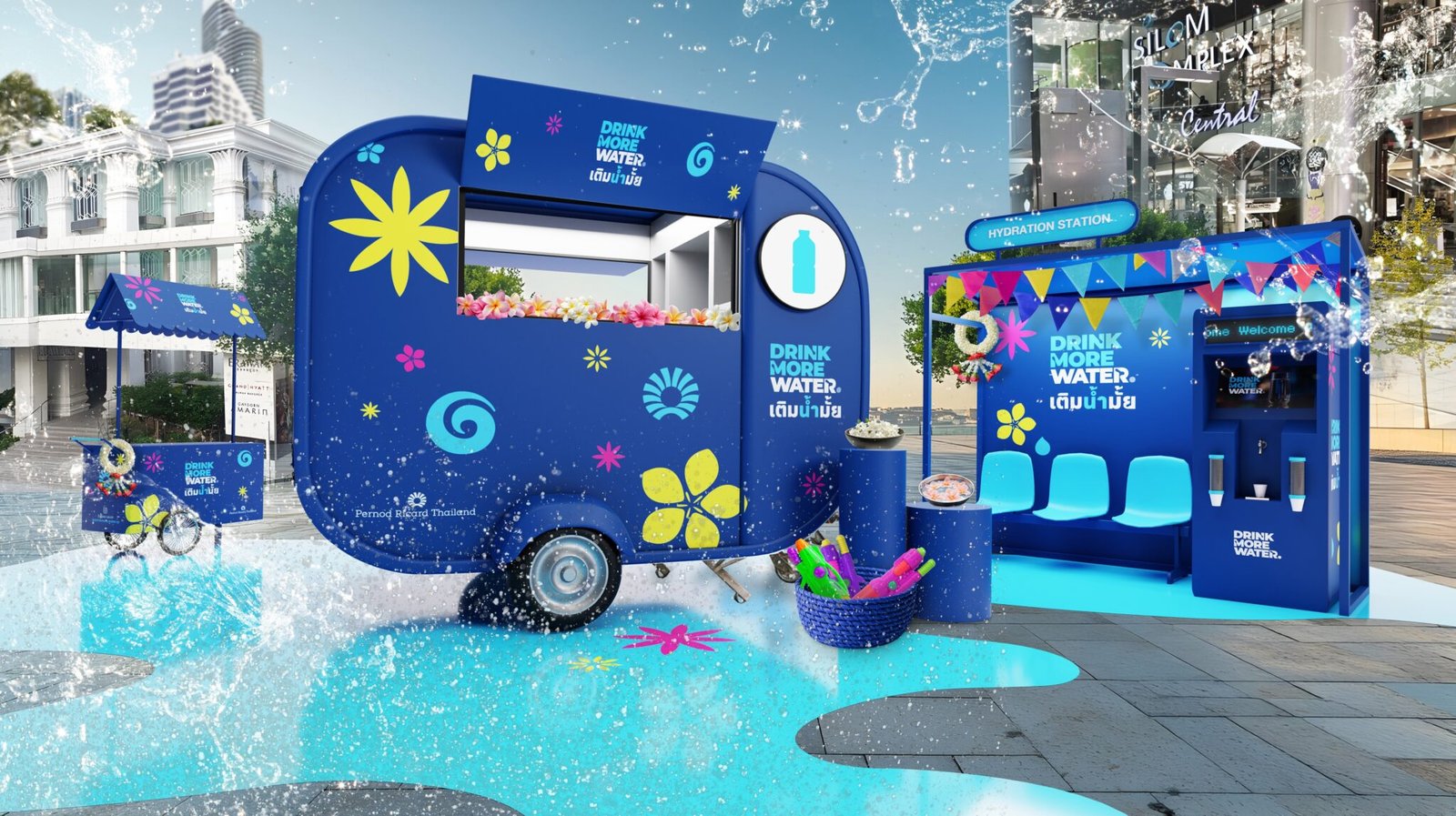 ‘Drink More Water’ campaign echoes ‘drinking responsibly’ in Bangkok for Songkran 2025