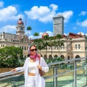 Woman visiting Sultan Abdul Samad Building in Kuala Lumpur, Malaysia